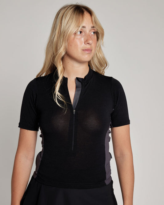Maglia Bici - DOUBLE - Black
