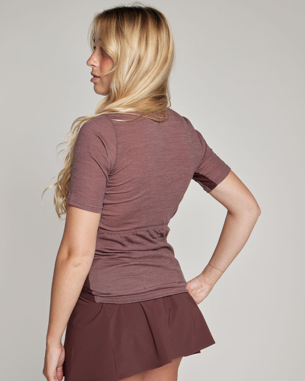 Maglia bici - DOUBLE - Bordeaux