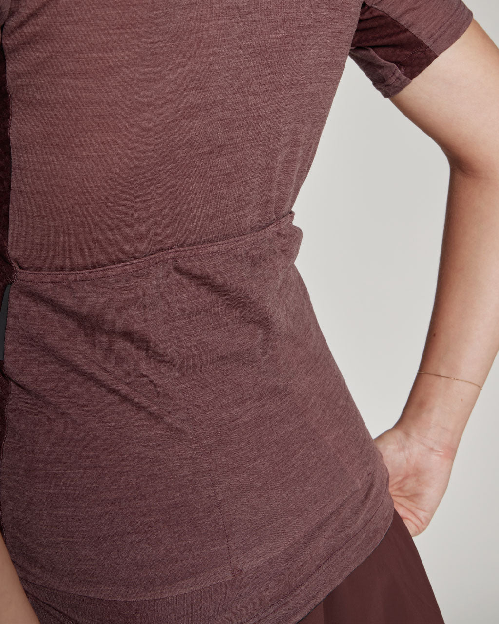 Maglia bici - DOUBLE - Bordeaux