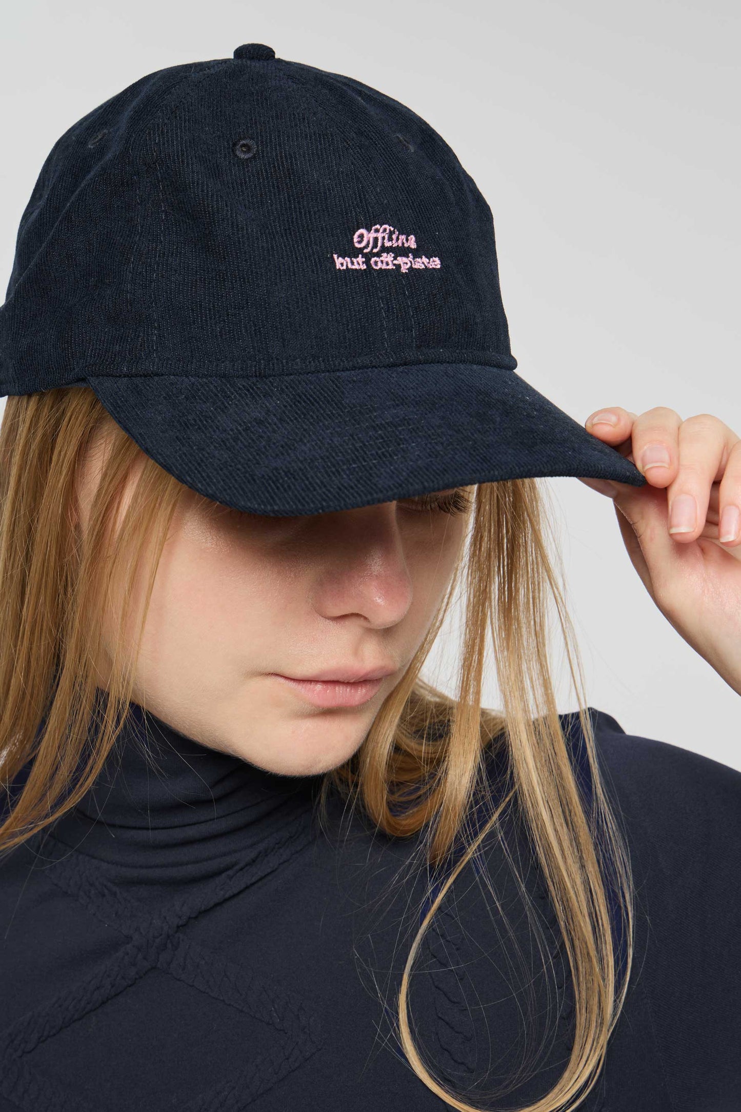 LIMITED EDITION- Offline but off piste Cap - Deep blue