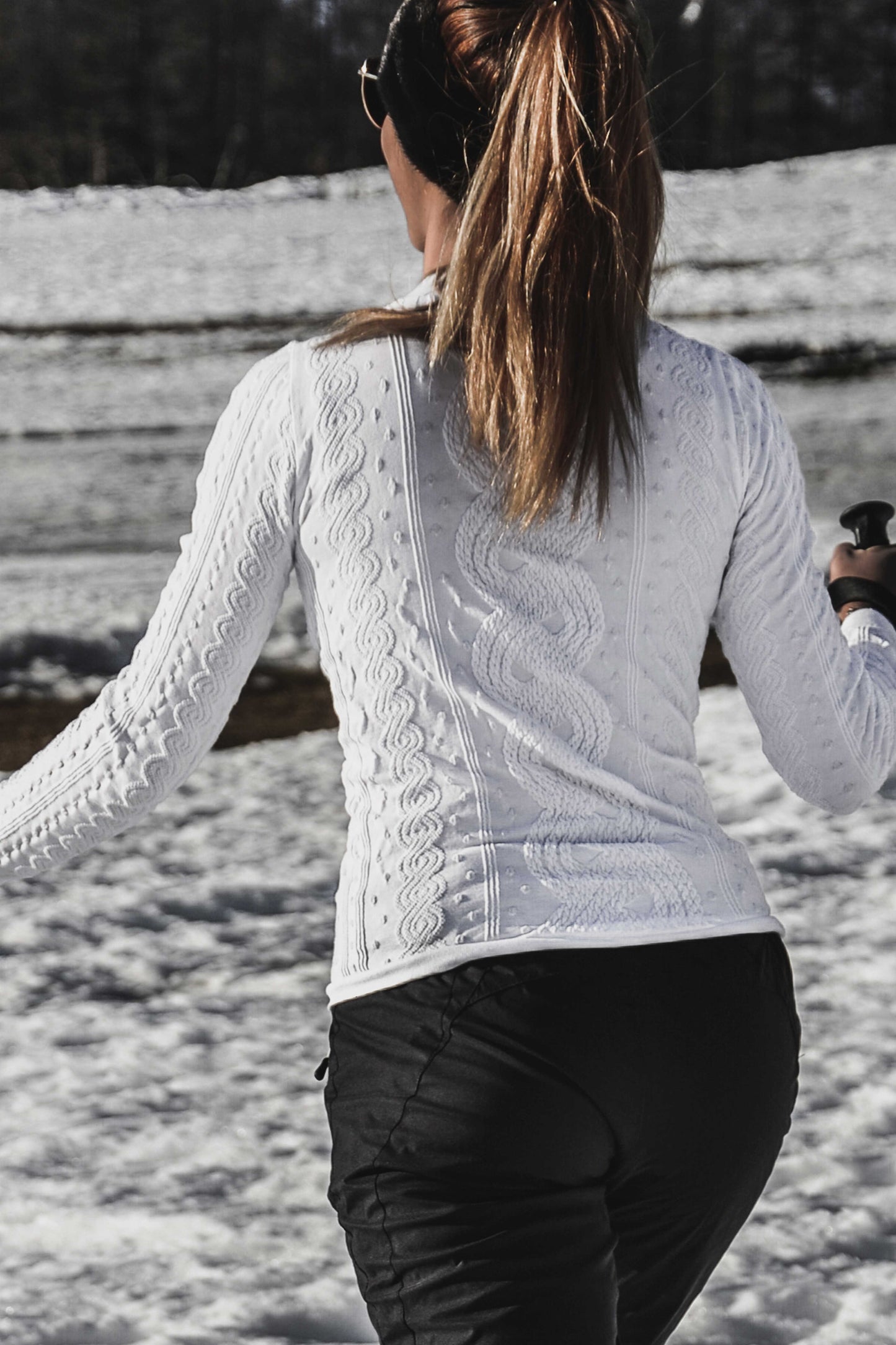Maglia in cotone - PURE - White snow