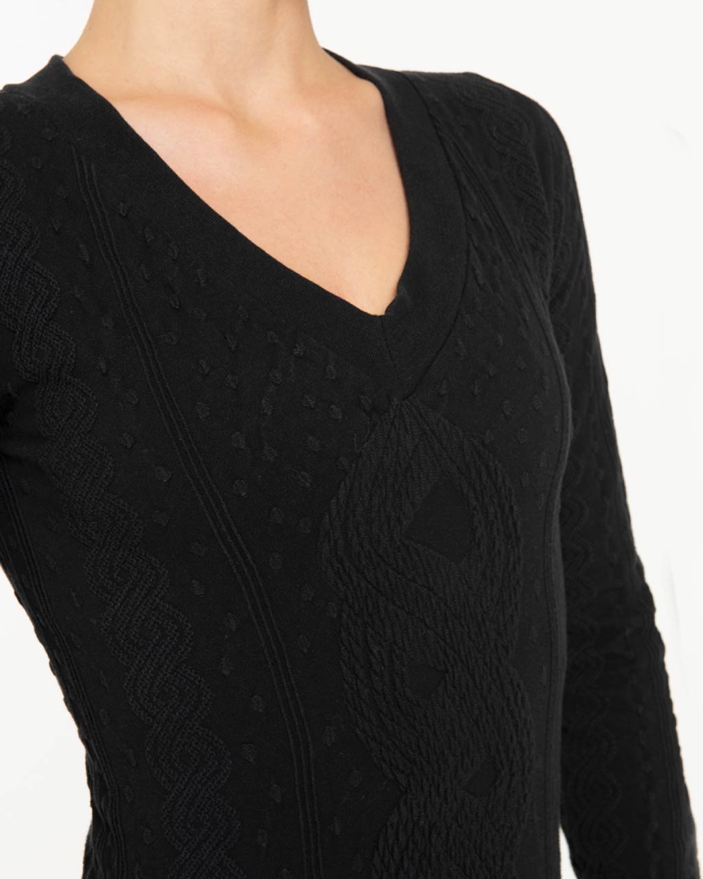 Maglia in cotone - PURE - Midnight black