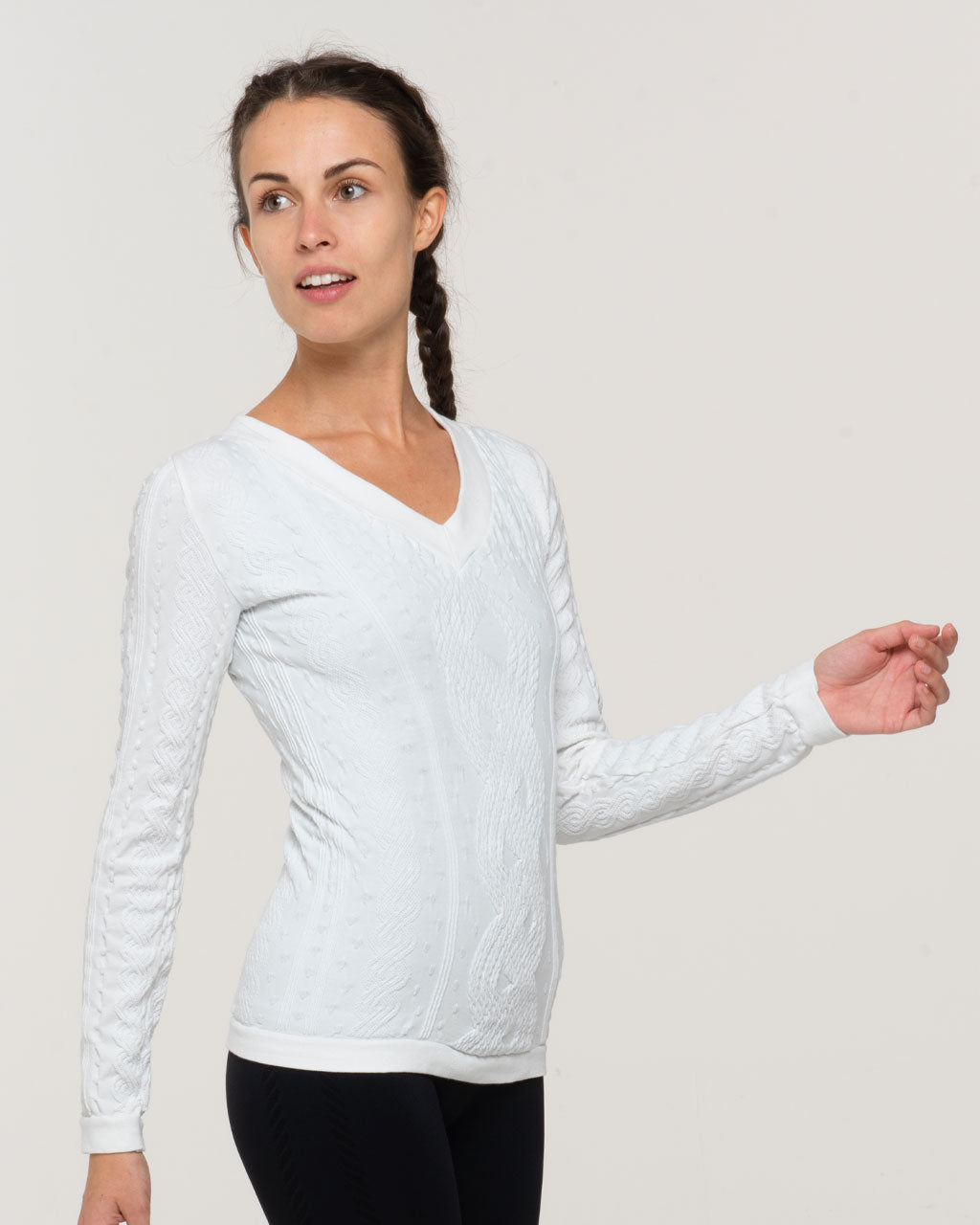 Maglia in cotone - PURE - White snow