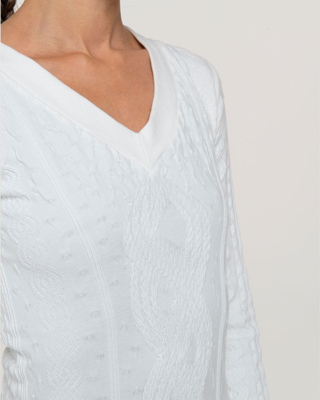 Maglia in cotone - PURE - White snow
