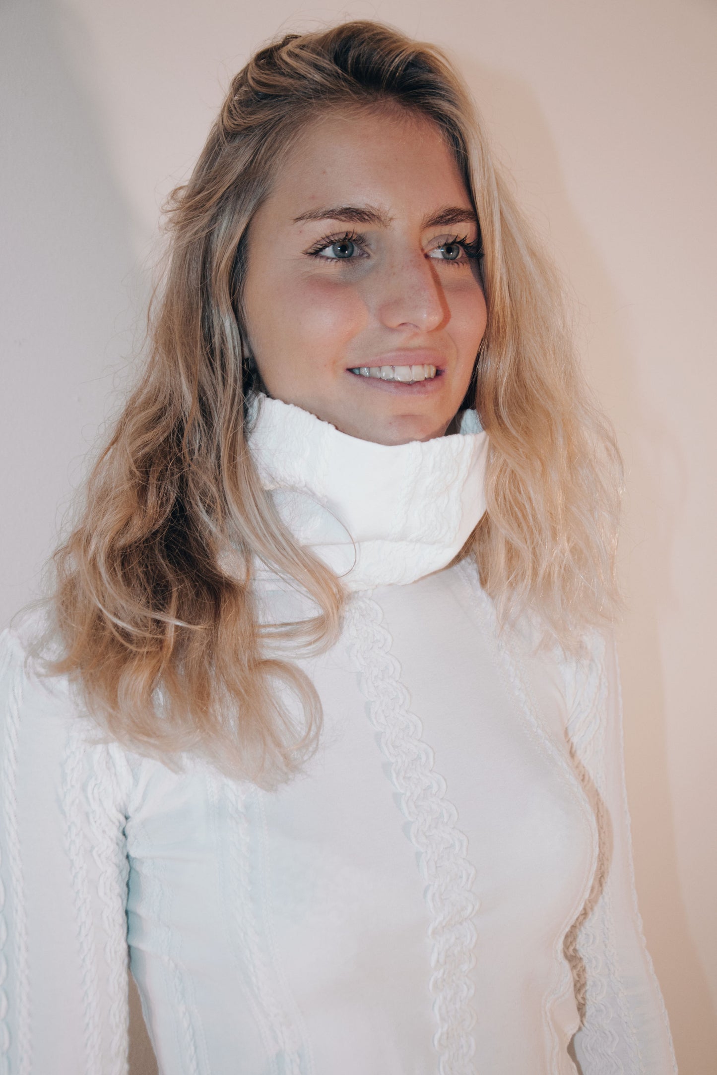 Cotton sweater - LIFE - White snow