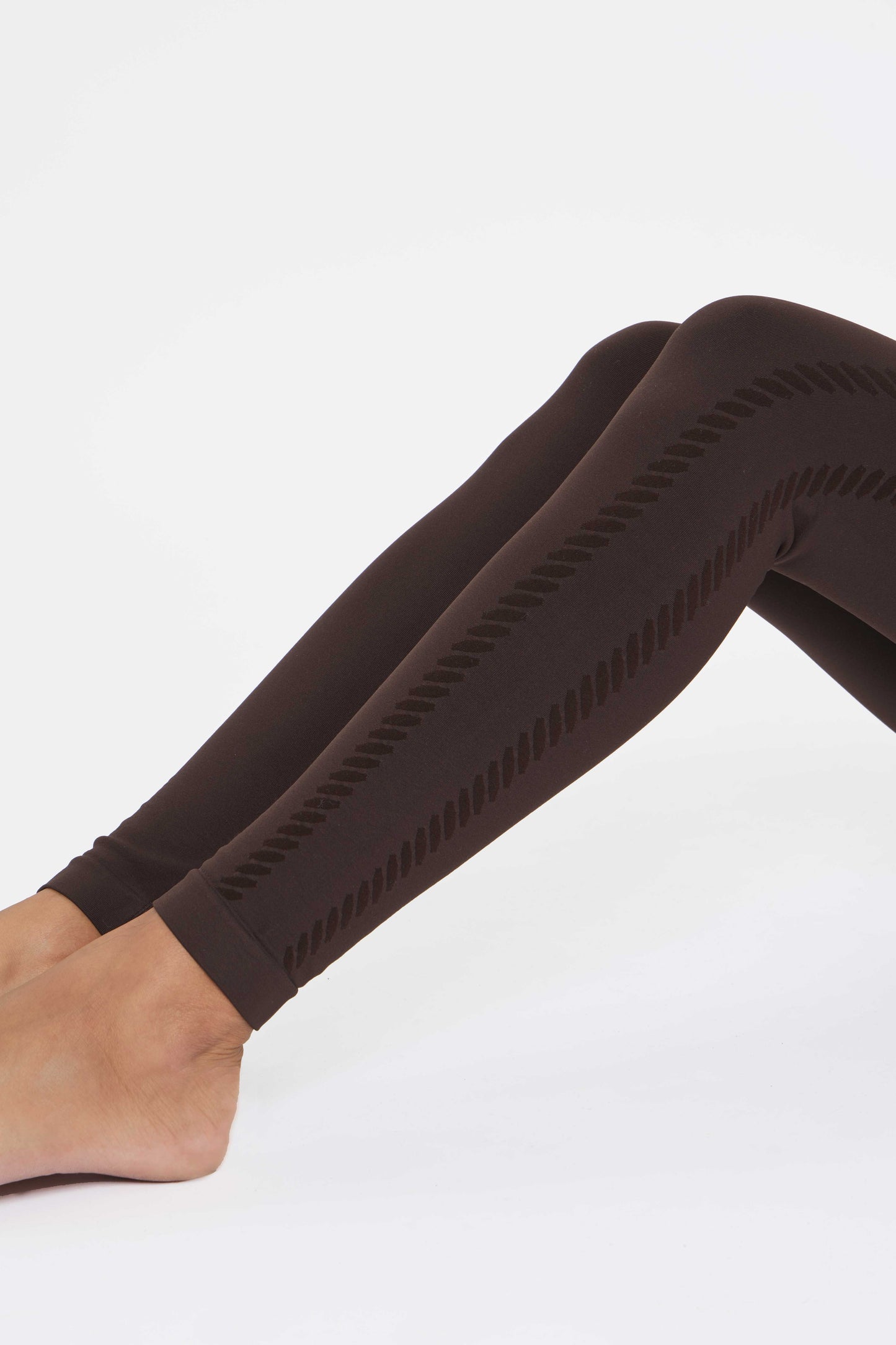 Leggings drenante - FEEL - coffè brown
