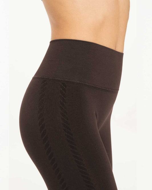 Leggings drenante - FEEL - coffè brown