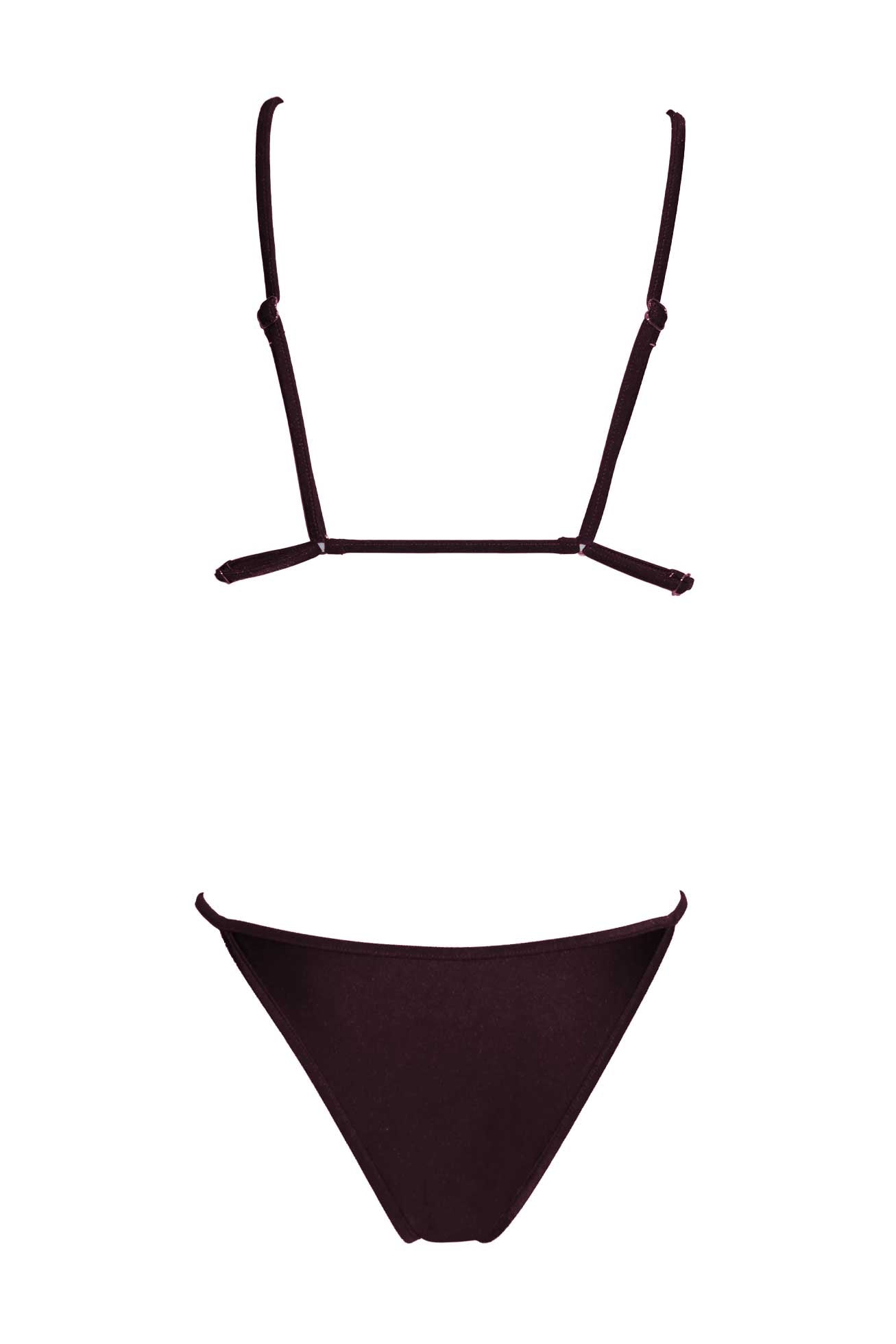 MAREA - bikini regolabile - Dark chocolate