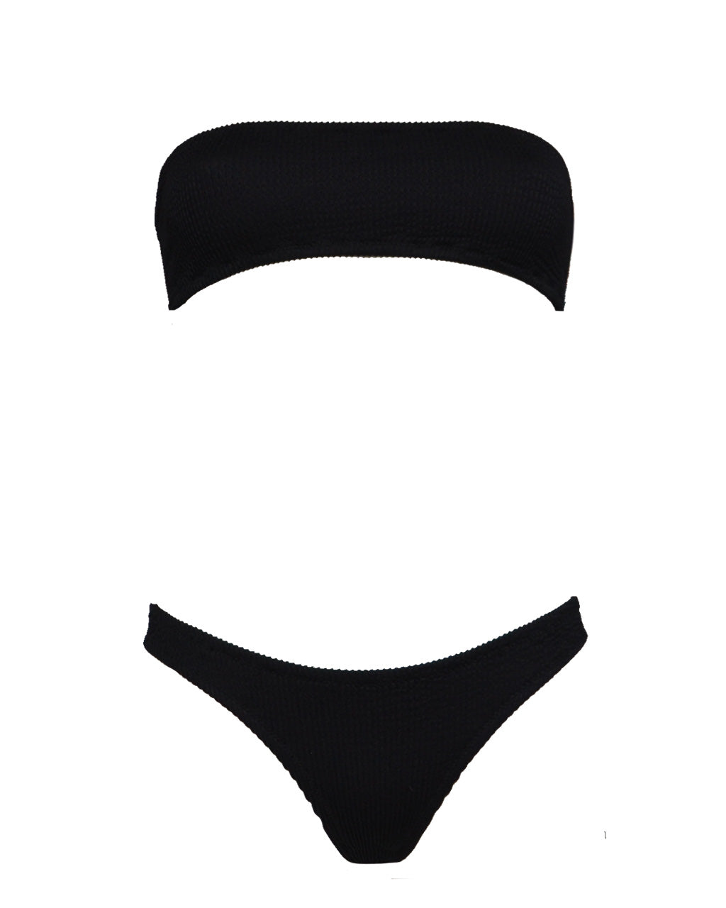 Bikini senza laccetti - OCEANO fascia - Midnight black