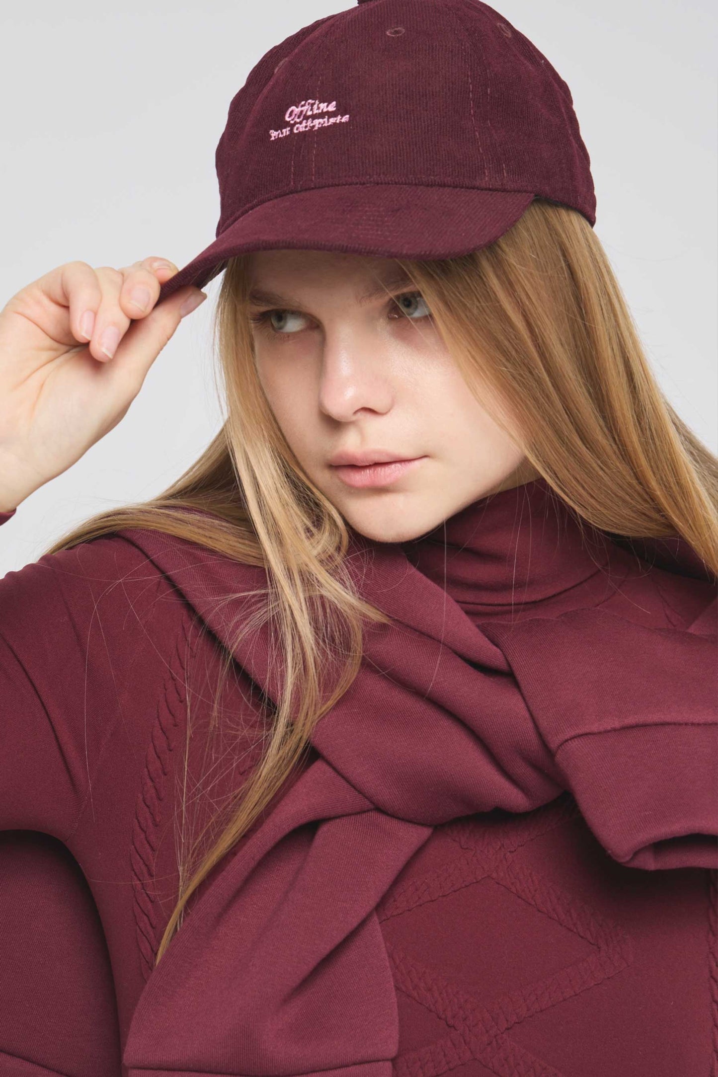 LIMITED EDITION- Offline but off piste Cap - Bordeaux