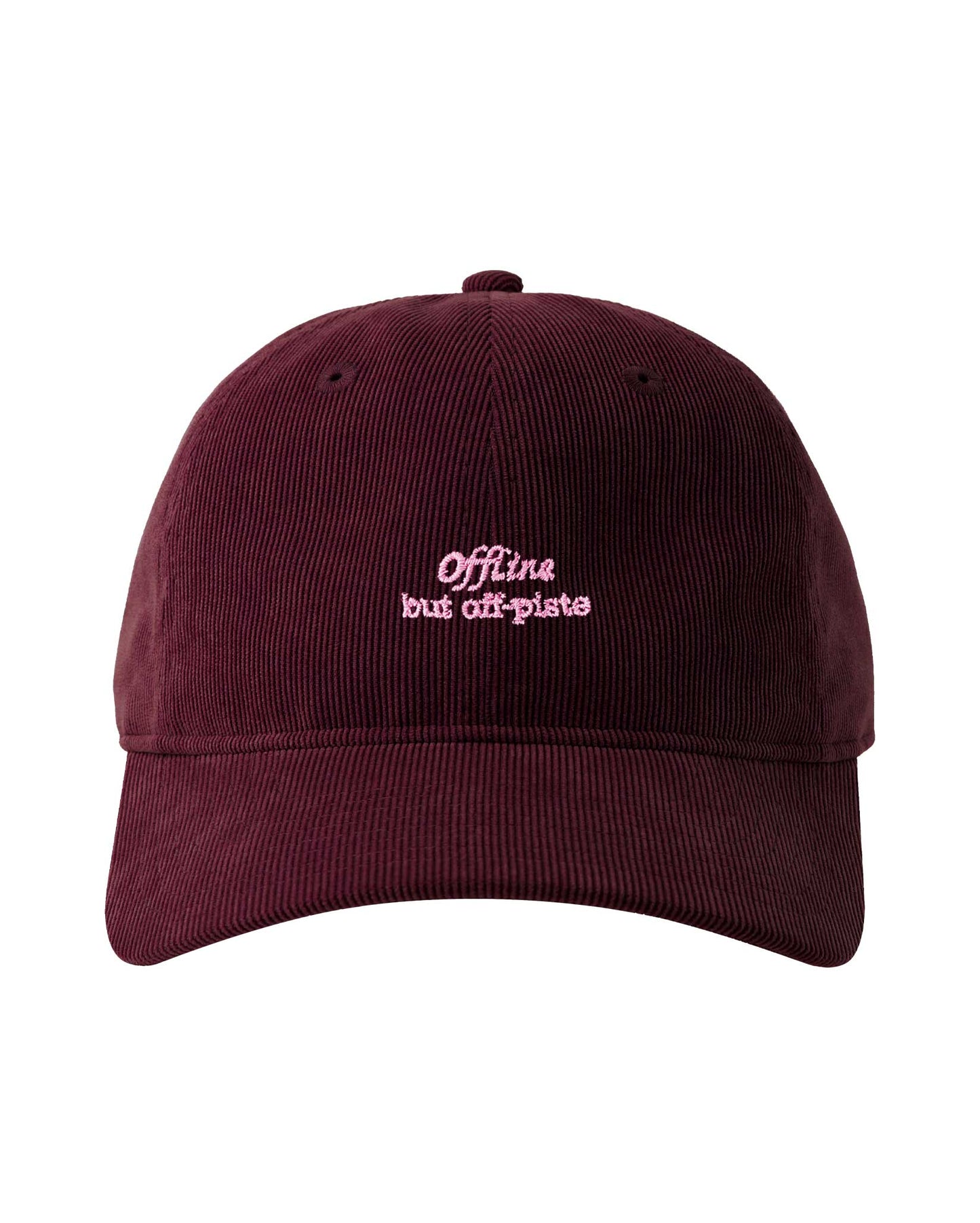 LIMITED EDITION- Offline but off piste Cap - Bordeaux