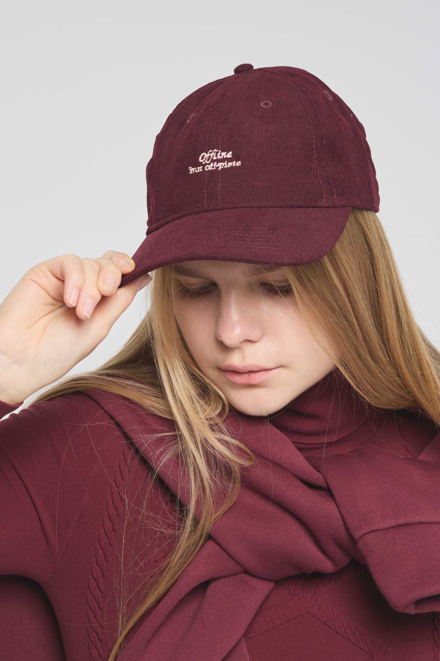 LIMITED EDITION- Offline but off piste Cap - Bordeaux