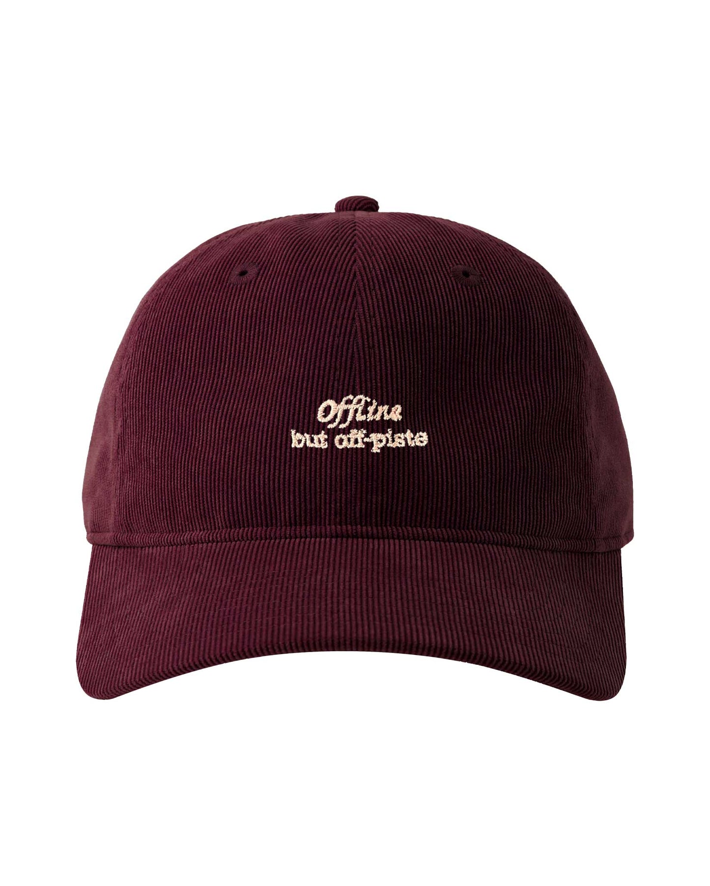 LIMITED EDITION- Offline but off piste Cap - Bordeaux