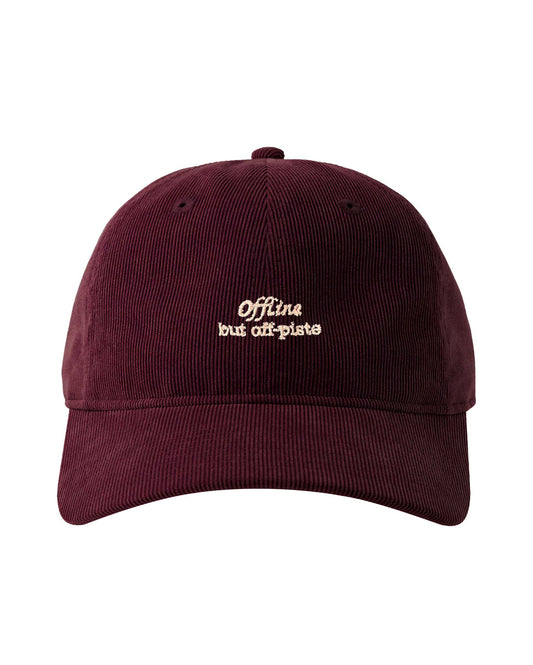 LIMITED EDITION- Offline but off piste Cap - Bordeaux