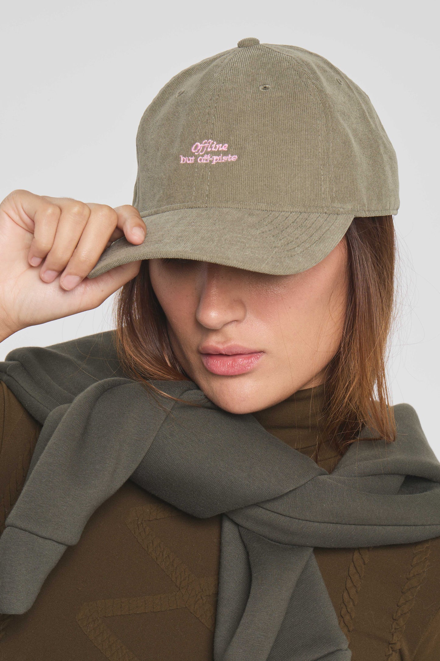 LIMITED EDITION- Offline but off piste Cap - Olive