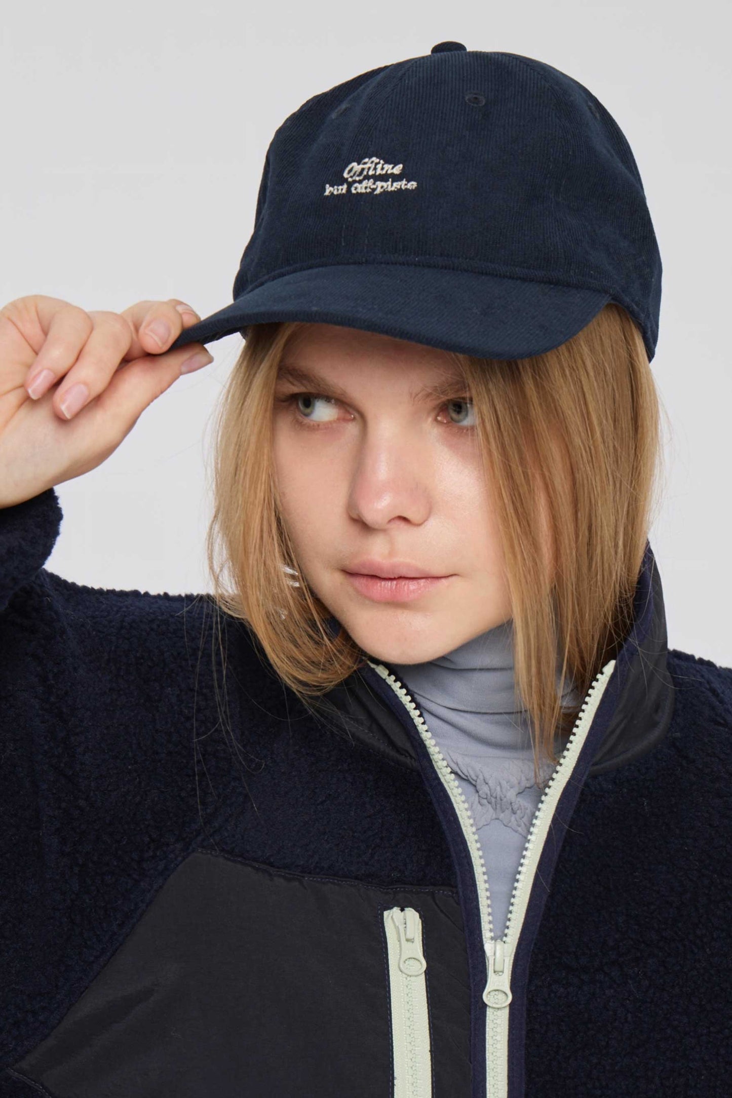 LIMITED EDITION- Offline but off piste Cap - Deep blue