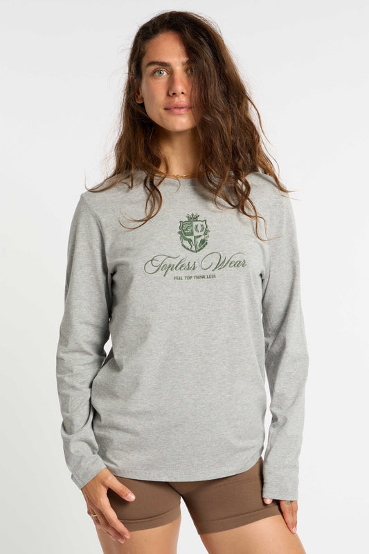 T-shirt - ORIGIN - Grey - scritta