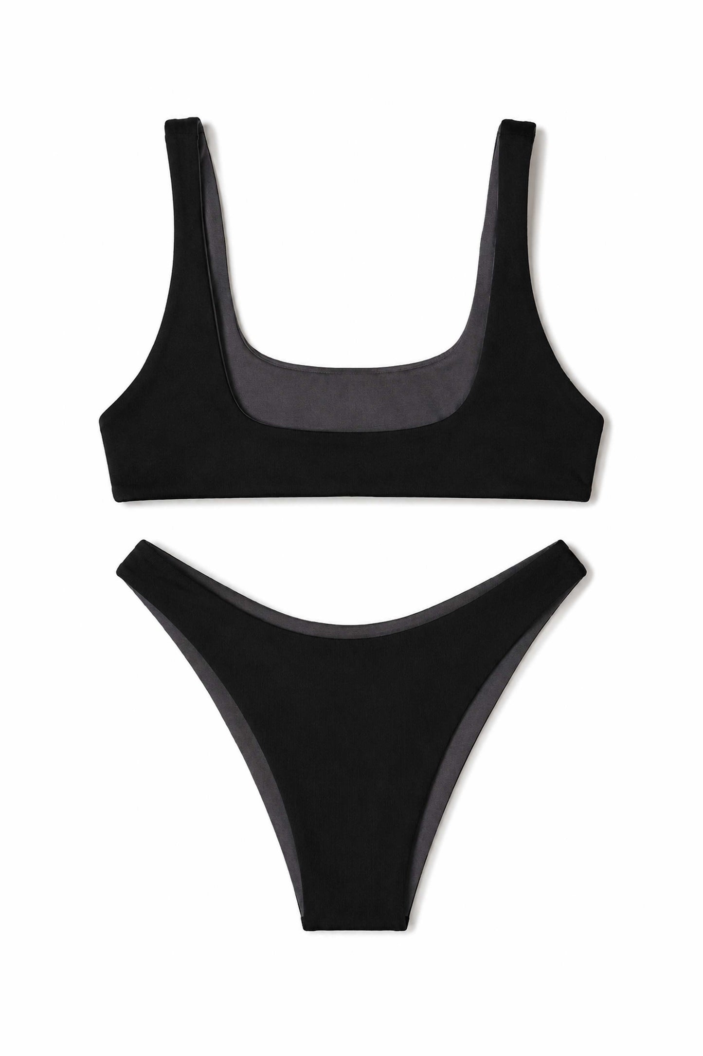 SALINA - bikini double face - Black Eclipse