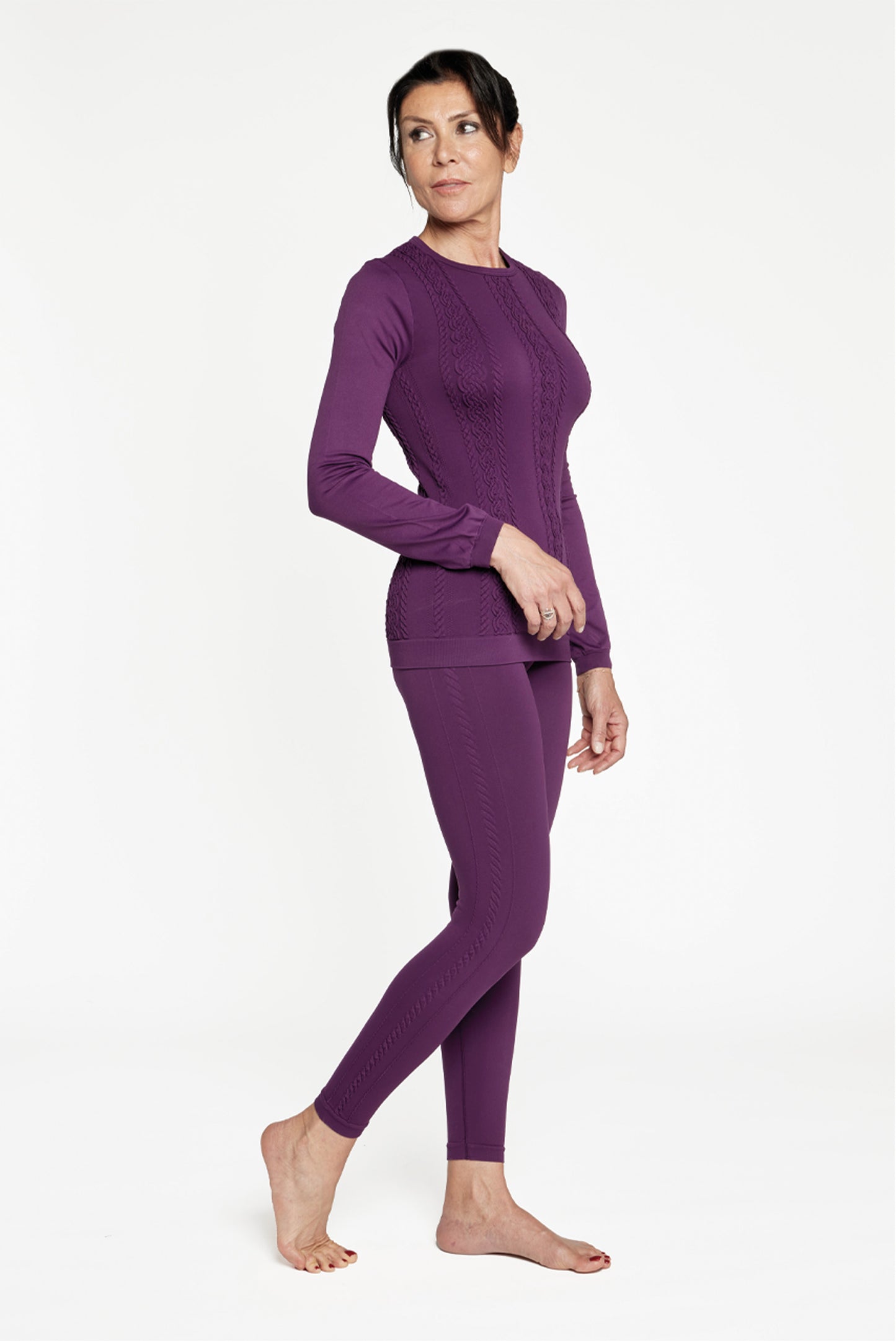 Completo termico ecosostenibile - VITAL - Purple Plum