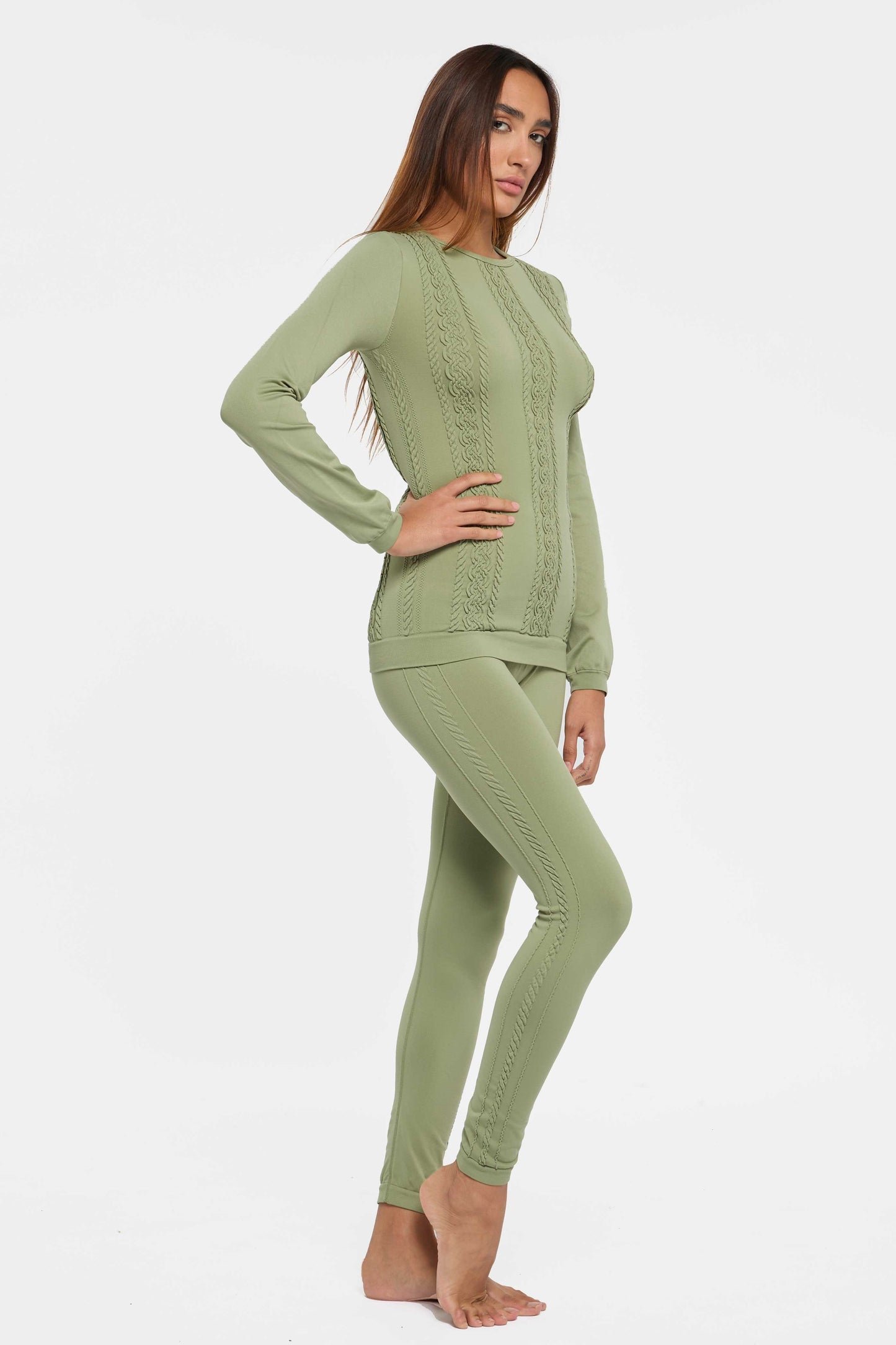 Completo termico eco - VITAL - sage green