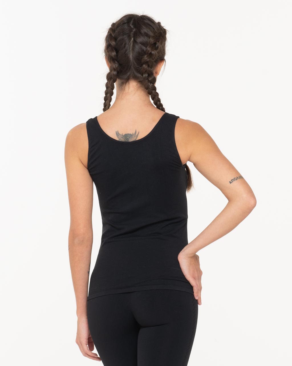 Draining tank top - FEEL - midnight black