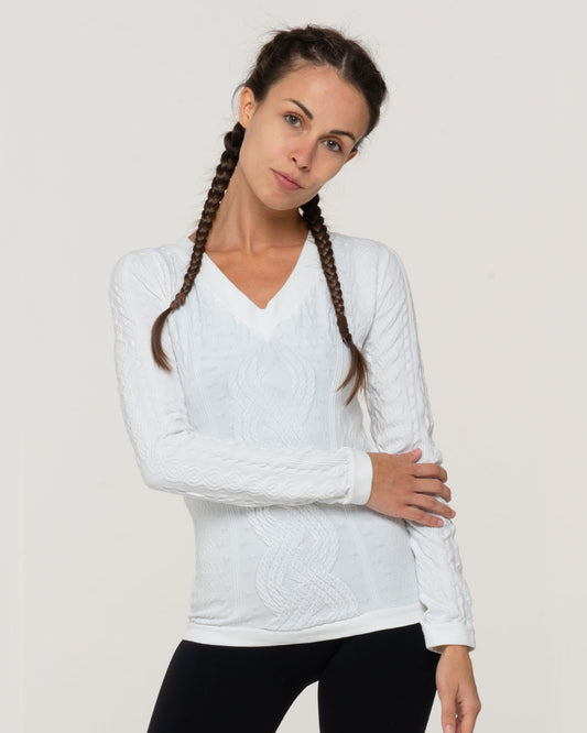 Cotton sweater - PURE - White snow