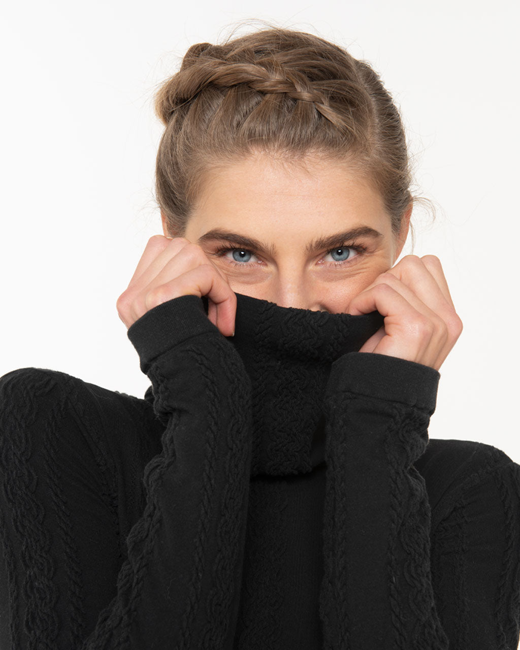 Cotton sweater - LIFE - Midnight black